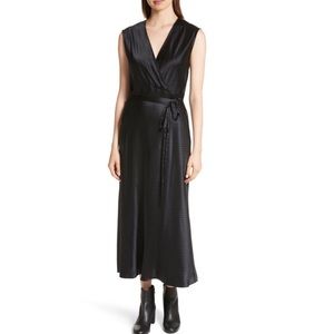 VINCE silk vintage polka dot cross front dress.